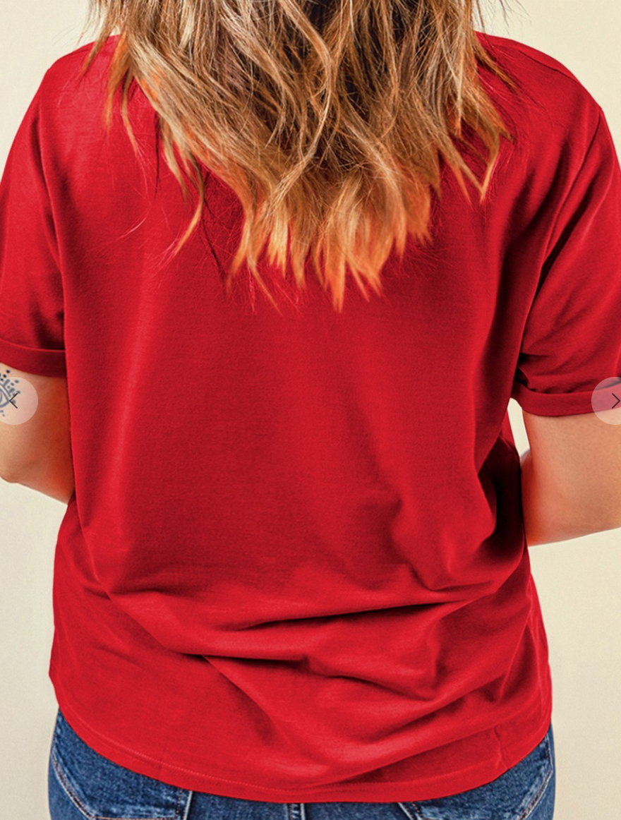 Merry CHRISTmas Tee RED