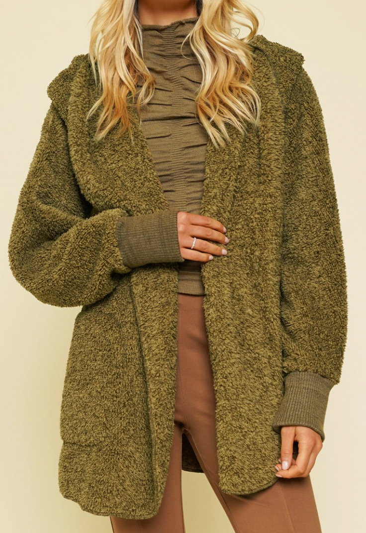 Oversize Hoodie Cardi MOSS