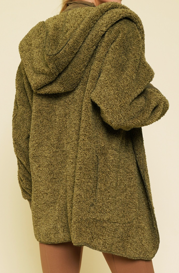 Oversize Hoodie Cardi MOSS