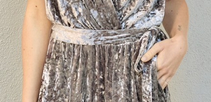 Velvet Sleeveless Jumpsuit SILVER