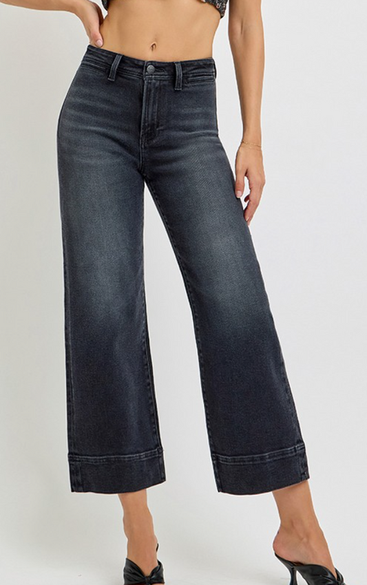 RISEN HR Crop Wide BLACK 27.5"