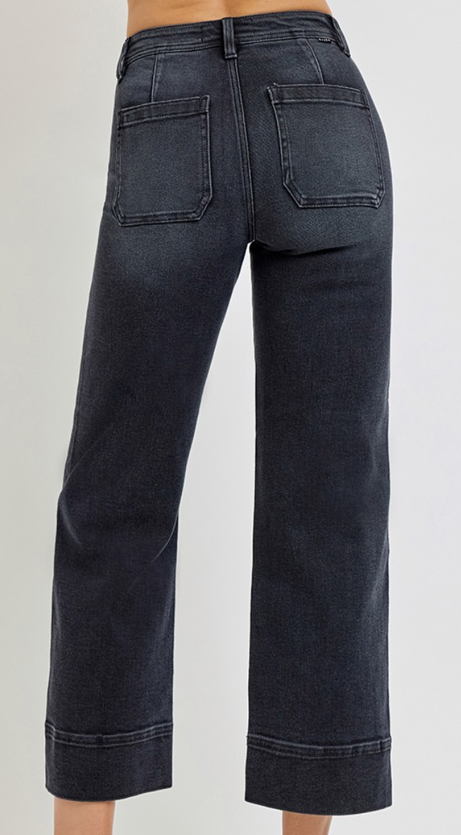 RISEN HR Crop Wide BLACK 27.5"