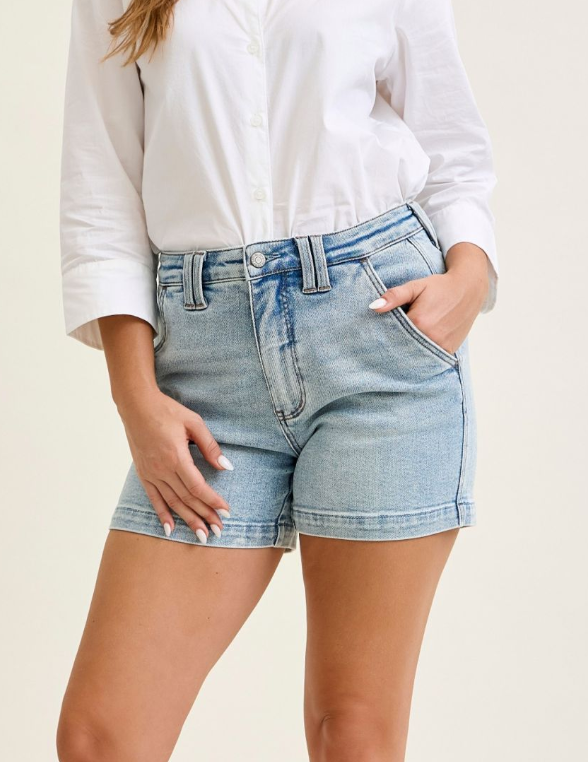 JUDY BLUE Trouser Shorts HR 4.5"