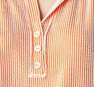 Maggie Ribbed W/ Buttons SUNKIST