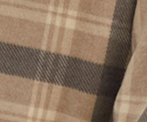 Staci Pocketed Plaid Dress TAUPE