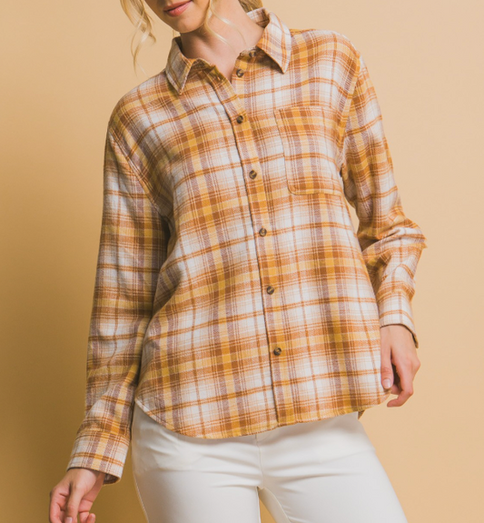 Melanie Plaid Flannel MELLOW