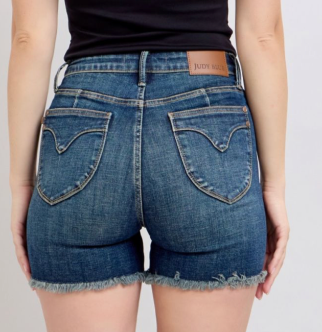 JUDY BLUE HR Tum Ctrl Frayed 3.75"