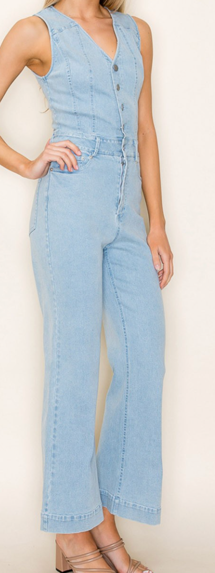 Chambray Button Down Jumper