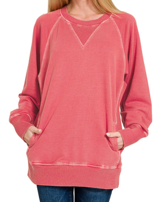 Favorite Pocketed Sweatshirt RUBY