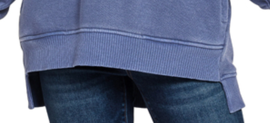 Pigment Dyed Pocketed Hi~Low LT NAVY