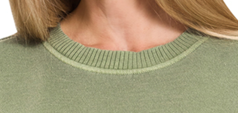 Pigment Dyed Pocketed Hi~Low LT OLIVE