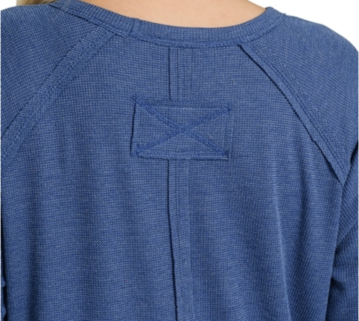 Baby Waffle Raglan NAVY