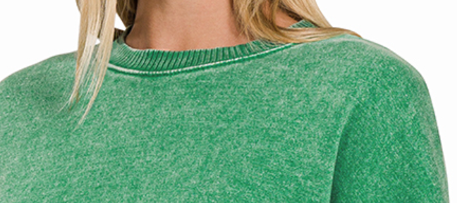 Acid Wash Hi~Lo Hem FOREST