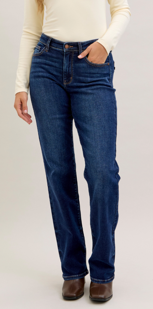 JUDY BLUE Straight MR SHORT 30"