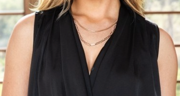 Overlap Silky Sheen Tank BLACK