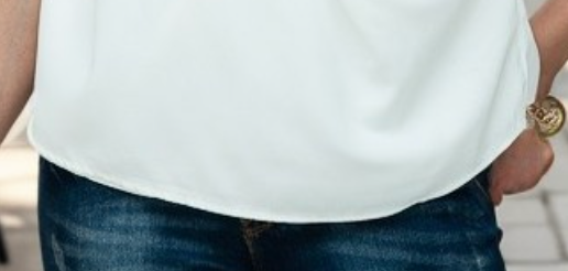 Overlap Silky Sheen Tank WHITE