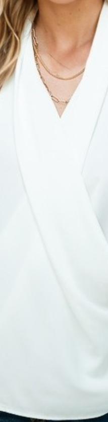 Overlap Silky Sheen Tank WHITE