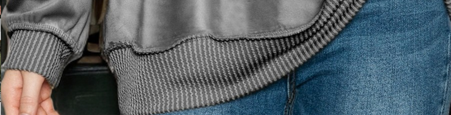 Oversized Velour Sweatshirt CHARCOAL