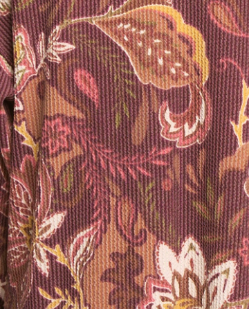 Paisley Urban Rib Shacket WINE