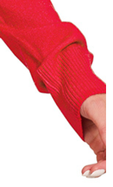 Viscos Front Seam Sweater RED