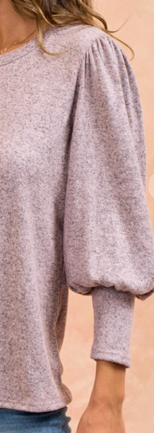 Angelica Puff Sleeve MAUVE