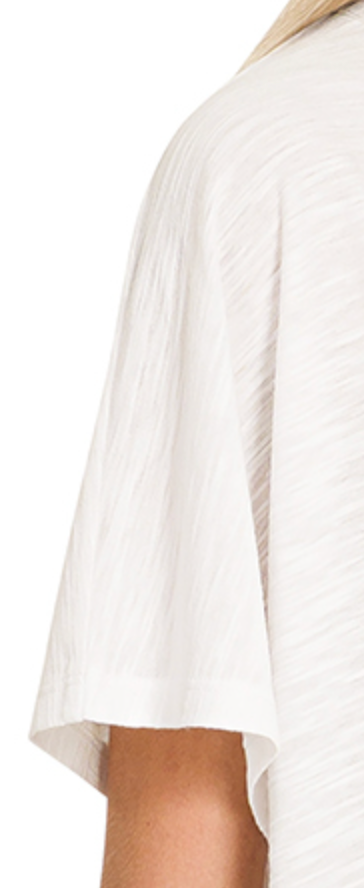 Classic Slub High~Low WHITE