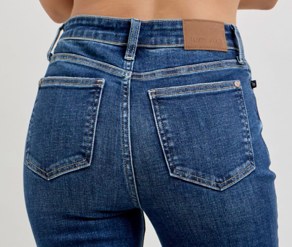 JUDY BLUE PETITE Trouser Flare HW 30"