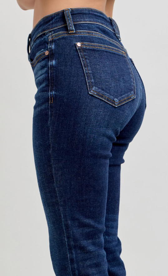 JUDY BLUE Petite Washed Bootcut MR 29"