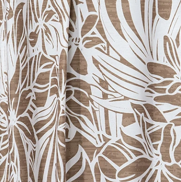 Floral V~Neck Blouse MUSHROOM