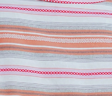 Stripe Button Up Short Sleeve PINK