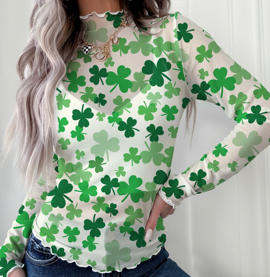 Shamrock Lettuce Trim Mesh GREEN