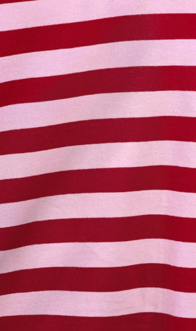 Stripe Split V~Neck PINK