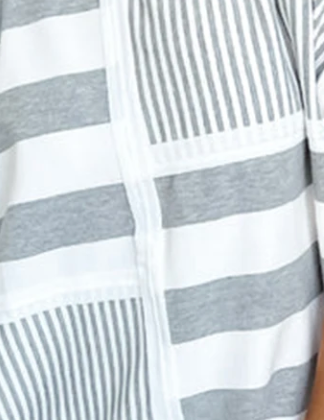 Everyday Effortless Stripe Dress GRAY