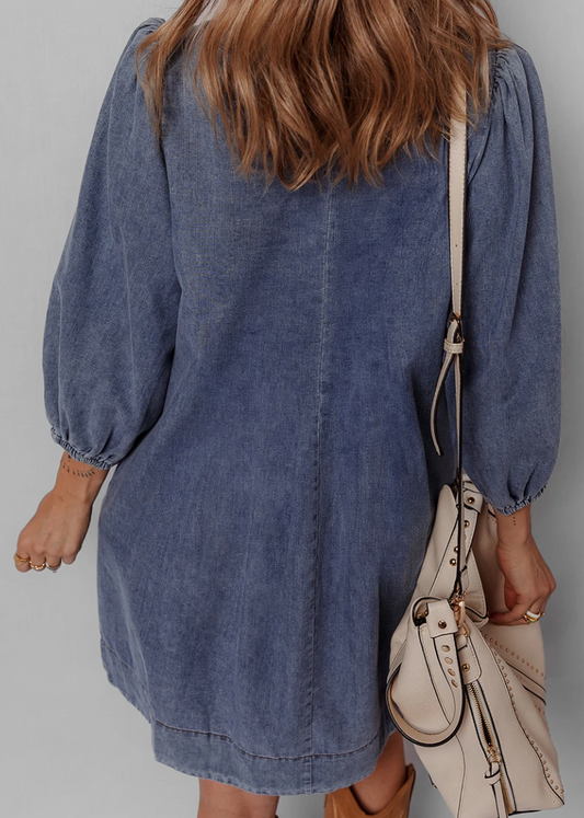 Threadline Denim Dress