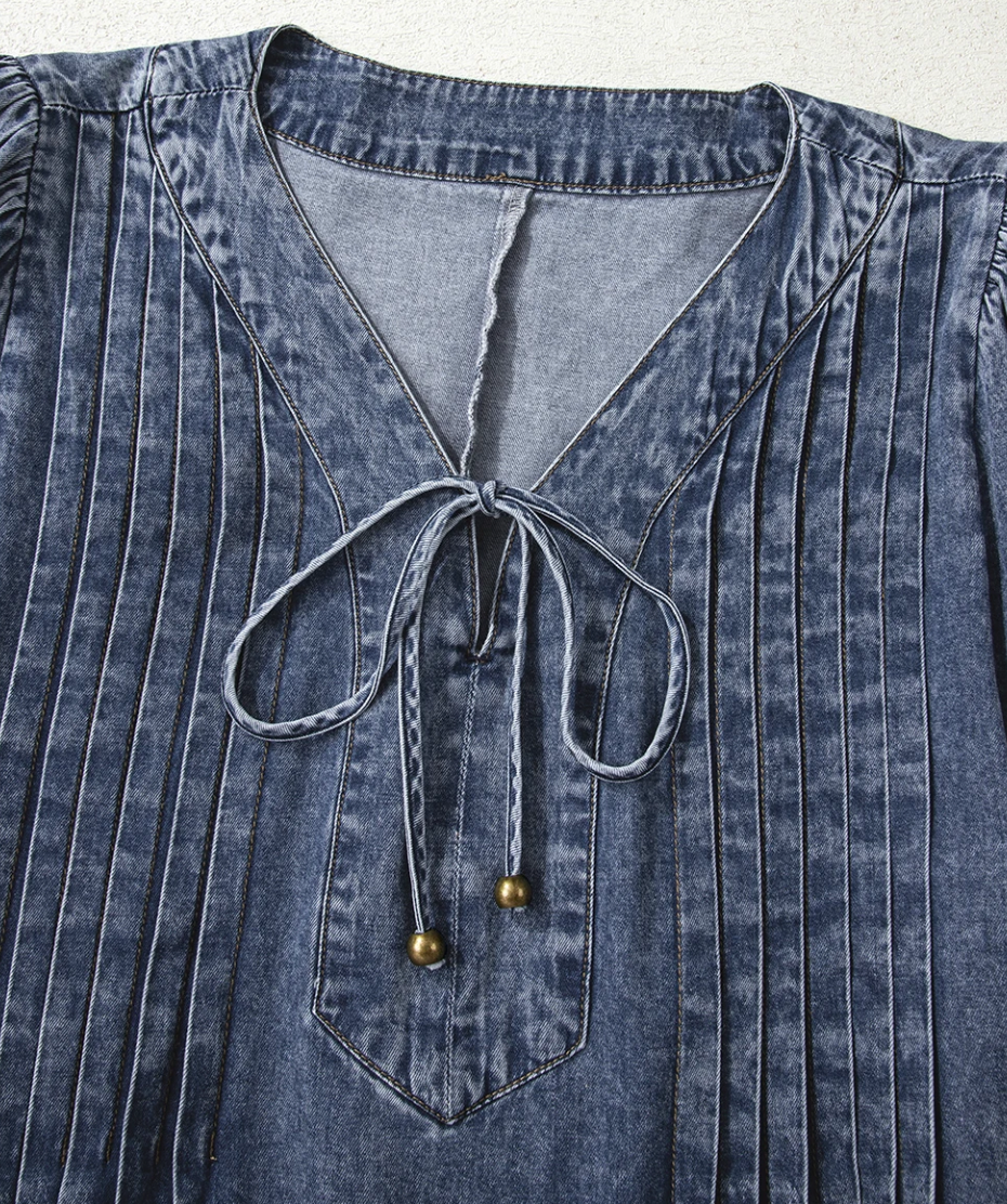 Threadline Denim Dress