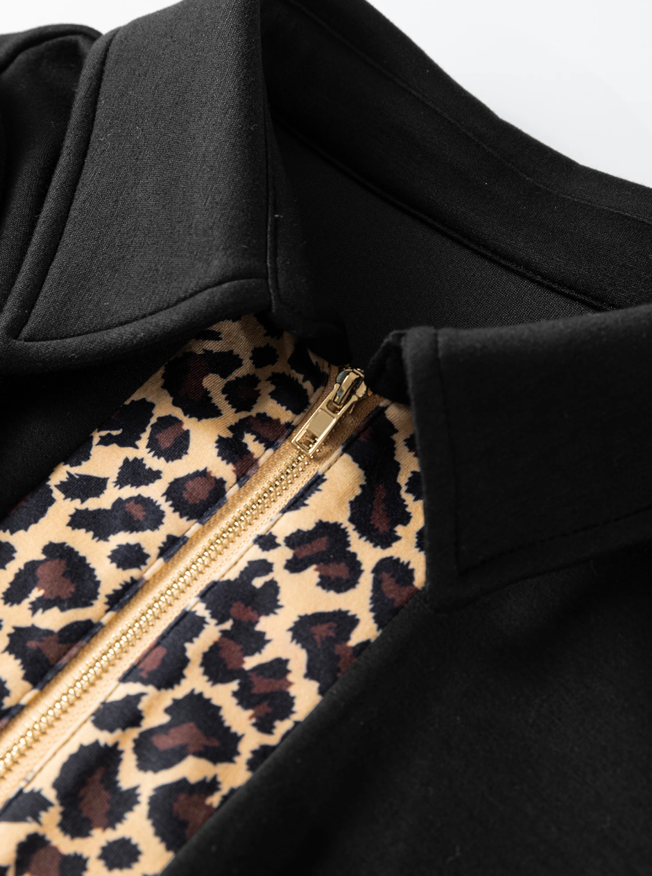 Unapologetic Leopard Dress BLACK