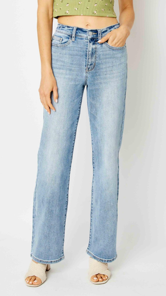 JUDY BLUE Straight Leg HR 32"