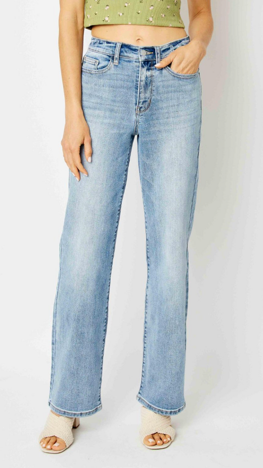 JUDY BLUE Straight Leg HR 32"