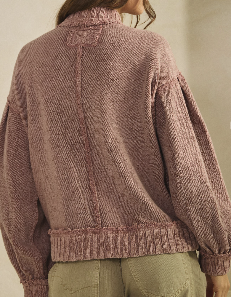 Vintage Snap Cardi MAUVE