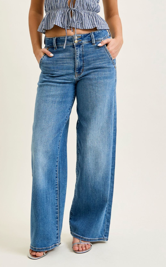 JUDY BLUE Column Trouser HR 32"