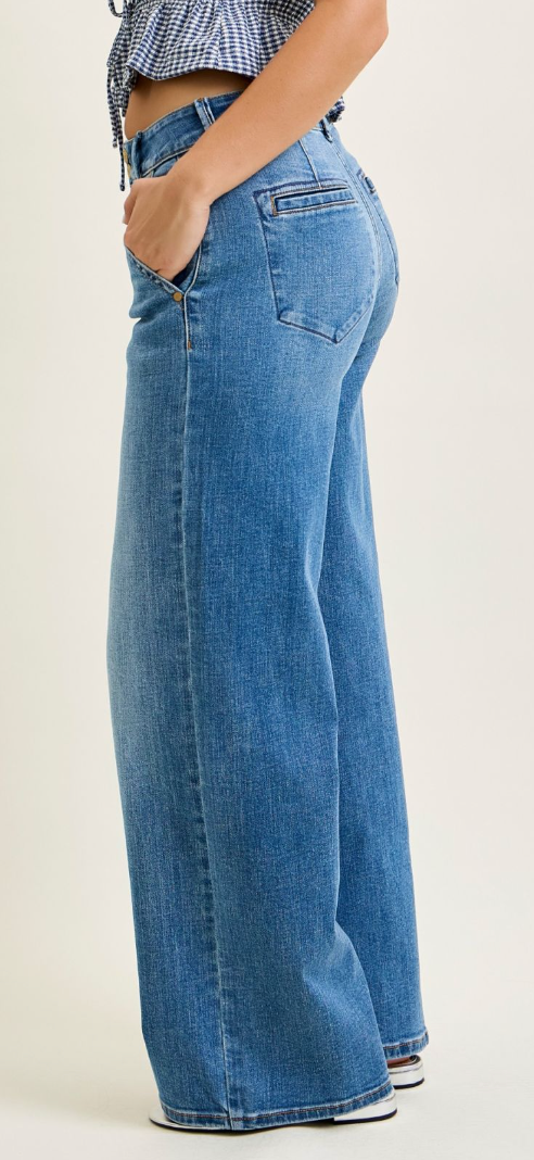 JUDY BLUE Column Trouser HR 32"