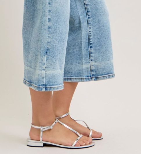 JUDY BLUE Wide Leg Crop MR 24.5"