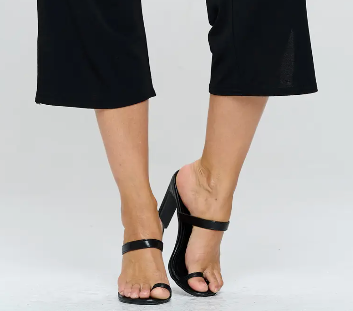 Moss Crepe Cropped Pant BLACK