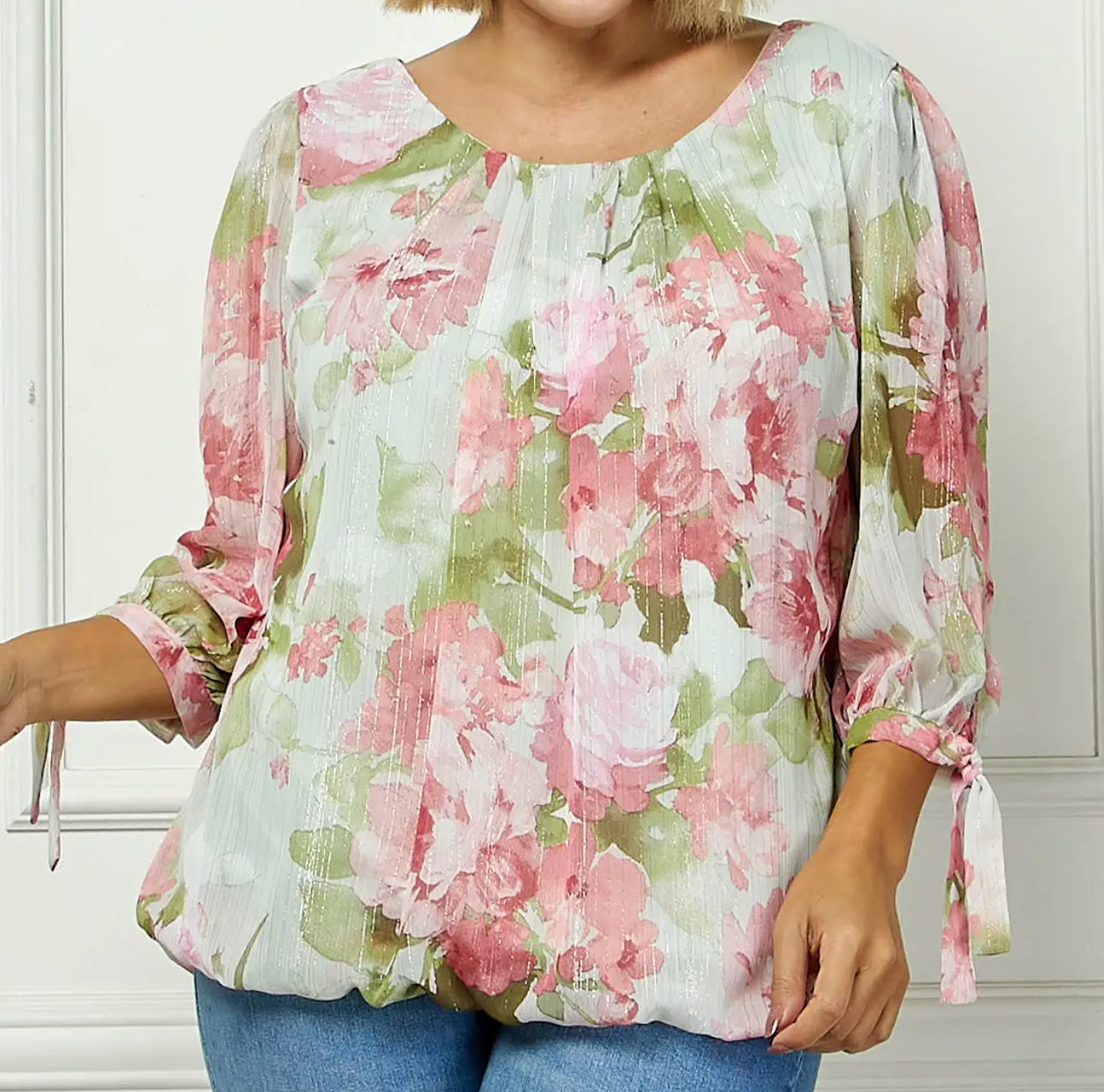 Garden Chiffon Blouse BLUSH