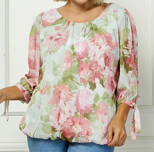 Garden Chiffon Blouse BLUSH
