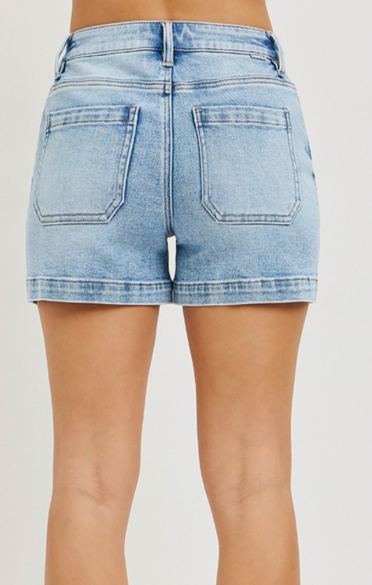 RISEN Tum Ctrl HR Pintuck Shorts 4.5"