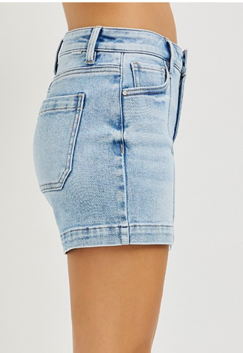 RISEN Tum Ctrl HR Pintuck Shorts 4.5"