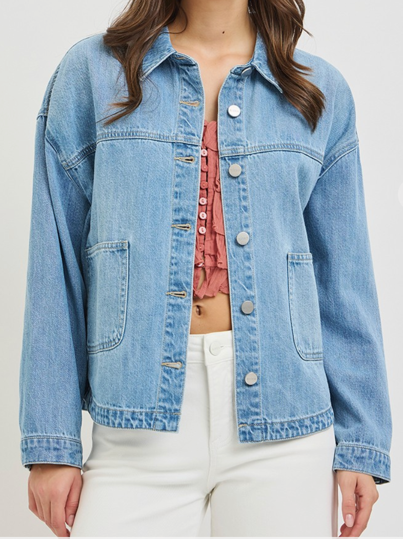 RISEN Relaxed Fit Denim Jacket
