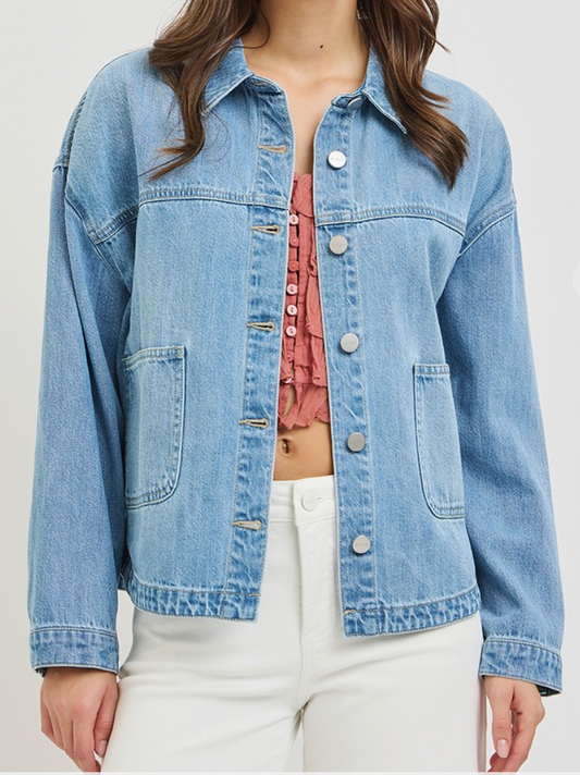 RISEN Relaxed Fit Denim Jacket