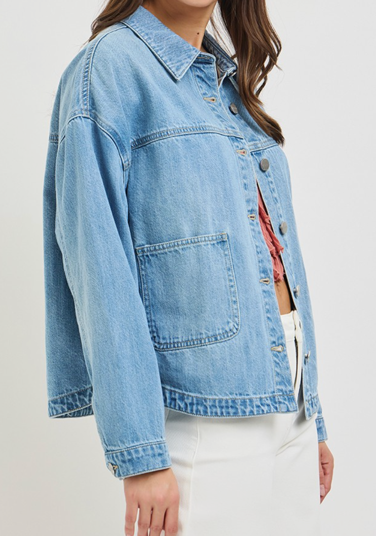 RISEN Relaxed Fit Denim Jacket